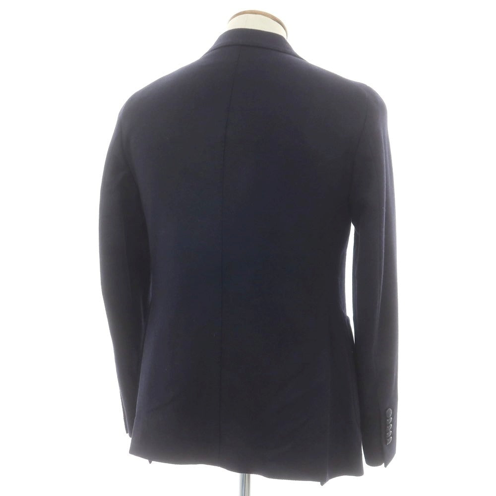 【中古】タリアトーレ TAGLIATORE ウールカシミヤ ダブル テーラードジャケット ネイビー【 46 】【 状態ランクA 】【 メンズ 】