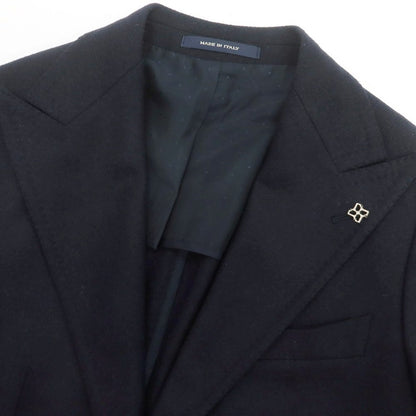 【中古】タリアトーレ TAGLIATORE ウールカシミヤ ダブル テーラードジャケット ネイビー【 46 】【 状態ランクA 】【 メンズ 】