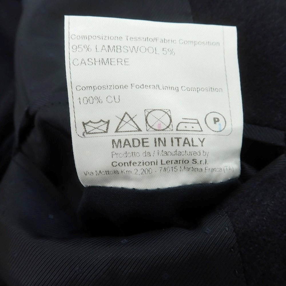 【中古】タリアトーレ TAGLIATORE ウールカシミヤ ダブル テーラードジャケット ネイビー【 46 】【 状態ランクA 】【 メンズ 】