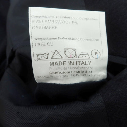 【中古】タリアトーレ TAGLIATORE ウールカシミヤ ダブル テーラードジャケット ネイビー【 46 】【 状態ランクA 】【 メンズ 】