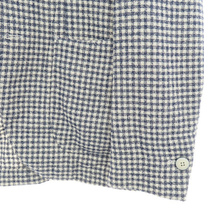 【中古】エルビーエム1911 L.B.M.1911 コットンナイロンリネン チェック 2B カジュアルジャケット ネイビーxホワイト【 46 】【 状態ランクC 】【 メンズ 】