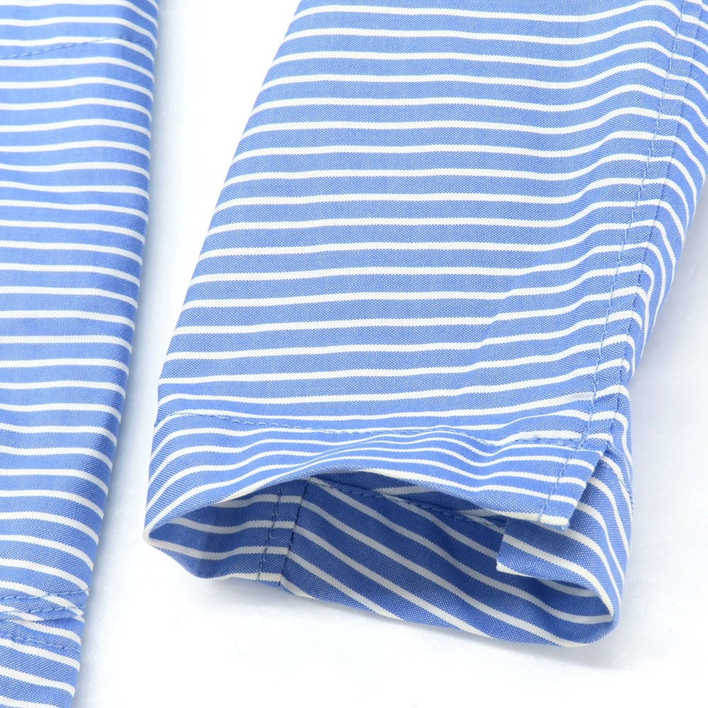 【中古】ラルディーニ LARDINI コットン ボーダー柄 シャツジャケット ブルーxホワイト【 44 】【 状態ランクB 】【 メンズ 】