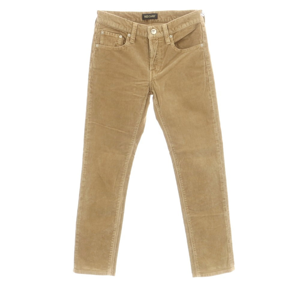 【中古】レッドカード RED CARD ストレッチ コットン 細畝 コーデュロイパンツ ベージュ【 28 】【 状態ランクC 】【 メンズ 】