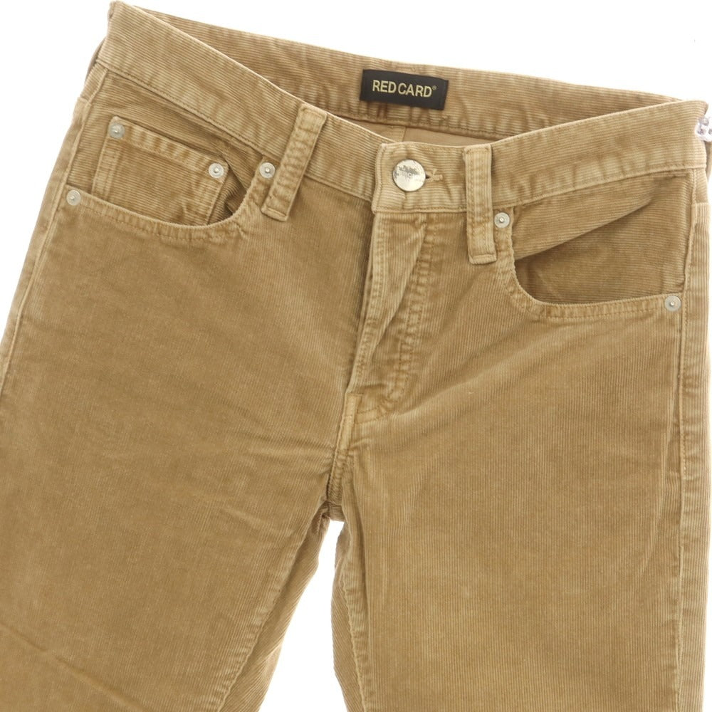 【中古】レッドカード RED CARD ストレッチ コットン 細畝 コーデュロイパンツ ベージュ【 28 】【 状態ランクC 】【 メンズ 】