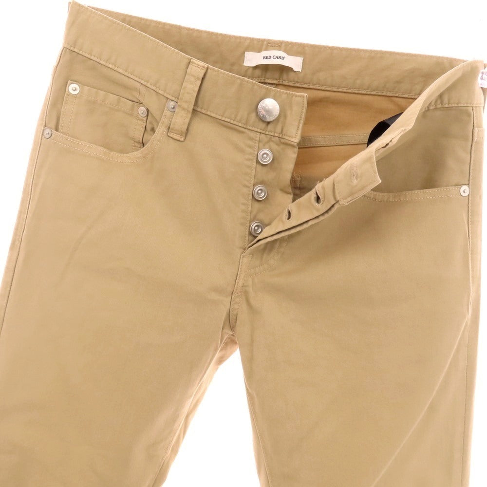 【中古】レッドカード RED CARD ストレッチ コットン 5ポケットパンツ ベージュ【 28 】【 状態ランクC 】【 メンズ 】