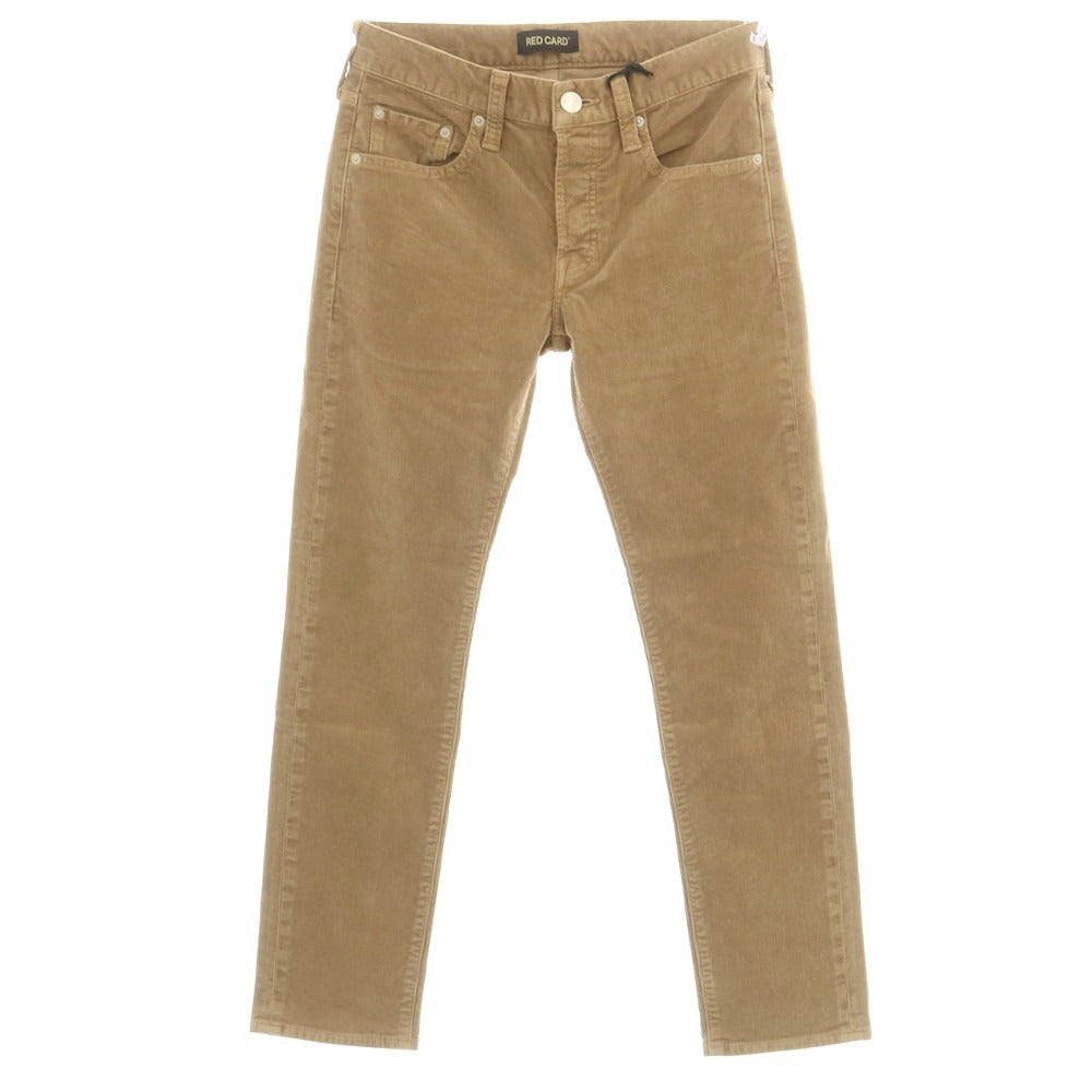 【中古】レッドカード RED CARD ストレッチ コットン 細畝 コーデュロイパンツ ベージュ【 28 】【 状態ランクA 】【 メンズ 】