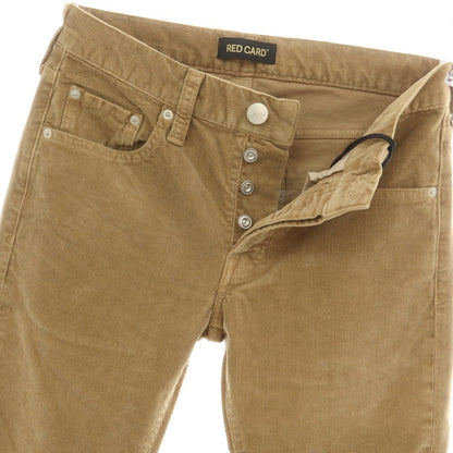 【中古】レッドカード RED CARD ストレッチ コットン 細畝 コーデュロイパンツ ベージュ【 28 】【 状態ランクA 】【 メンズ 】