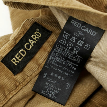 【中古】レッドカード RED CARD ストレッチ コットン 細畝 コーデュロイパンツ ベージュ【 28 】【 状態ランクA 】【 メンズ 】