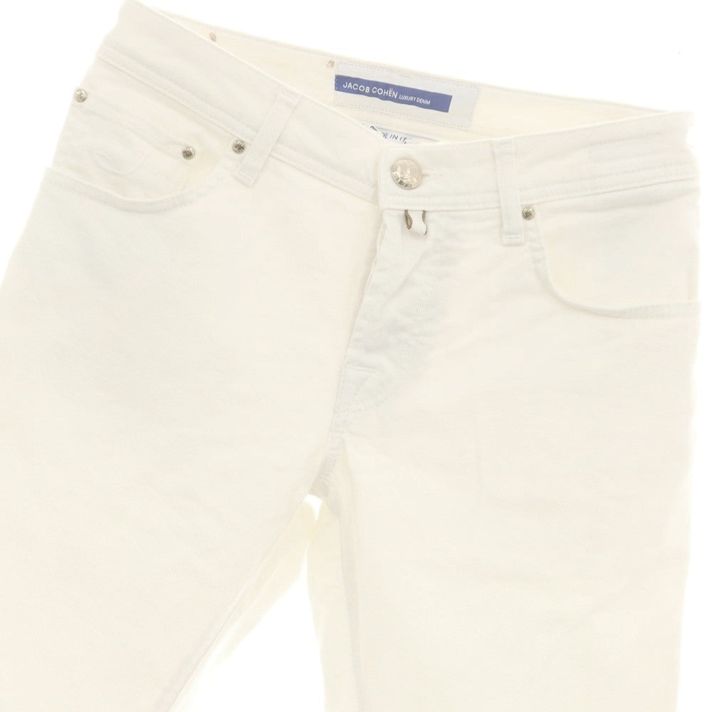 【中古】ヤコブコーエン JACOB COHEN NICK ストレッチ コットン デニムパンツ ホワイト【 30 】【 状態ランクB 】【 メンズ 】