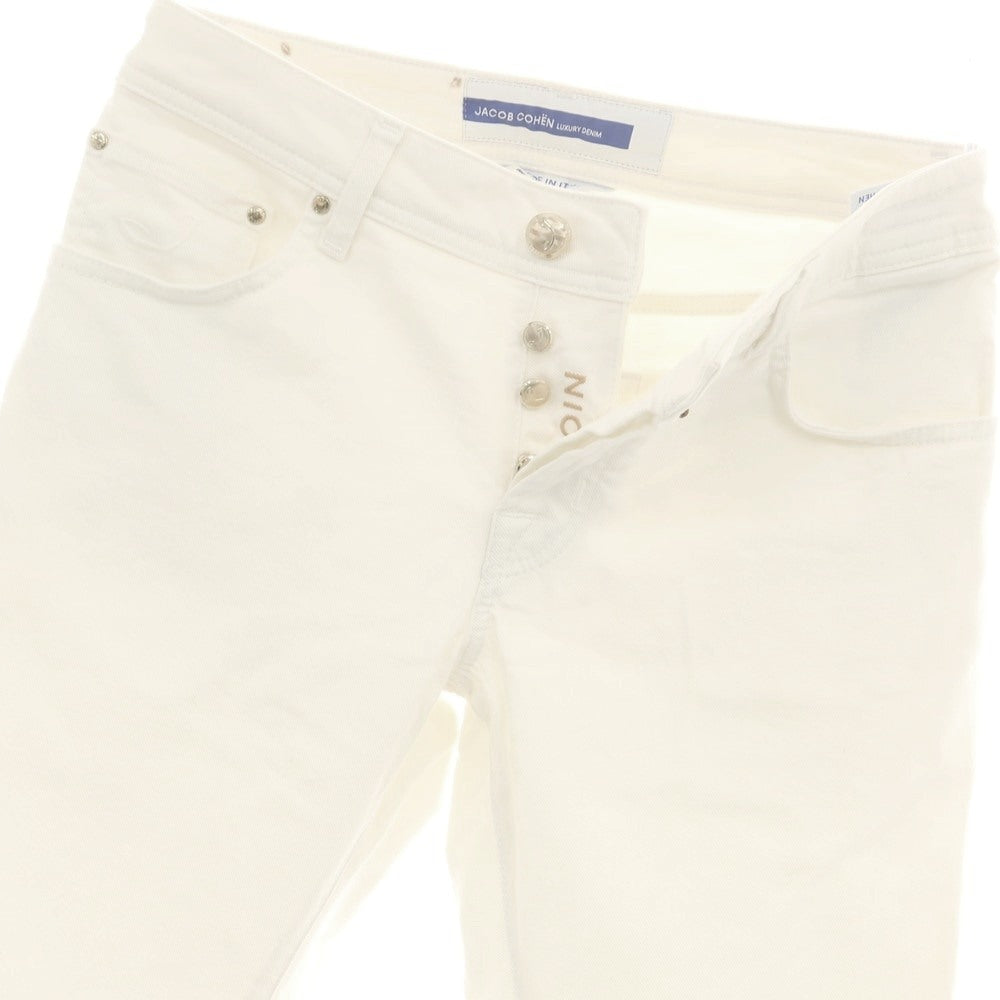 【中古】ヤコブコーエン JACOB COHEN NICK ストレッチ コットン デニムパンツ ホワイト【 30 】【 状態ランクB 】【 メンズ 】