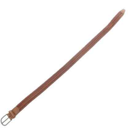 【中古】アンダーソンズ Andersons エラスティック レザーメッシュ ベルト ブラウン【 M 】【 状態ランクC 】【 メンズ 】