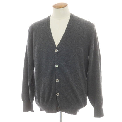 【中古】エヌ ピール N.PEAL カシミヤ カーディガン ダークグレー【 M 】【 状態ランクC 】【 メンズ 】
