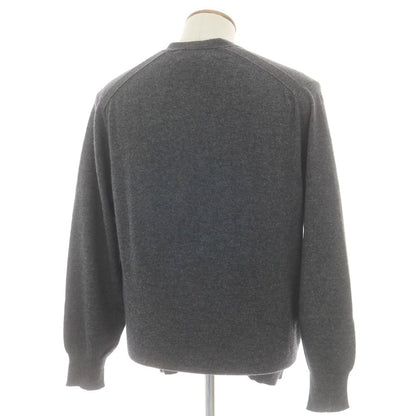 【中古】エヌ ピール N.PEAL カシミヤ カーディガン ダークグレー【 M 】【 状態ランクC 】【 メンズ 】