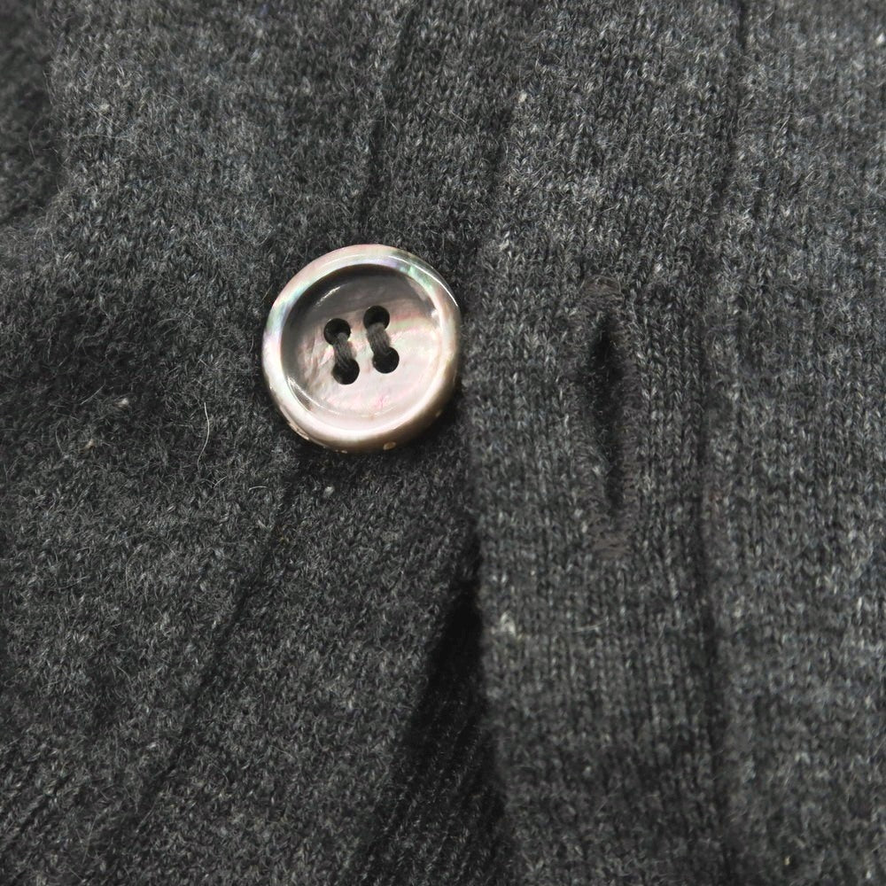 【中古】エヌ ピール N.PEAL カシミヤ カーディガン ダークグレー【 M 】【 状態ランクC 】【 メンズ 】