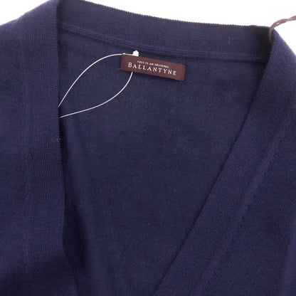 【中古】バランタイン BALLANTYNE ハイゲージ カシミヤ カーディガン ライトネイビー【 50 】【 状態ランクA 】【 メンズ 】