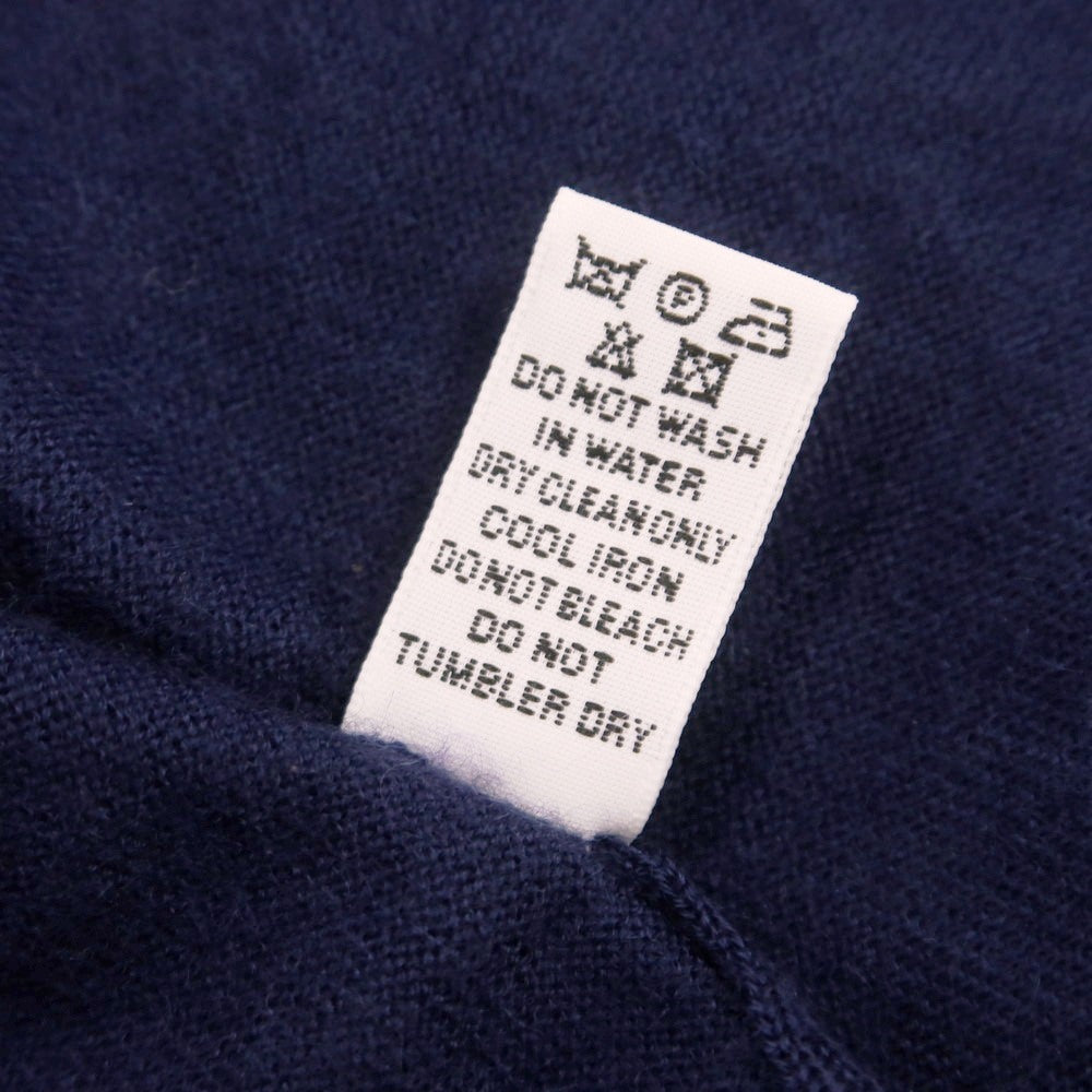 【中古】バランタイン BALLANTYNE ハイゲージ カシミヤ カーディガン ライトネイビー【 50 】【 状態ランクA 】【 メンズ 】