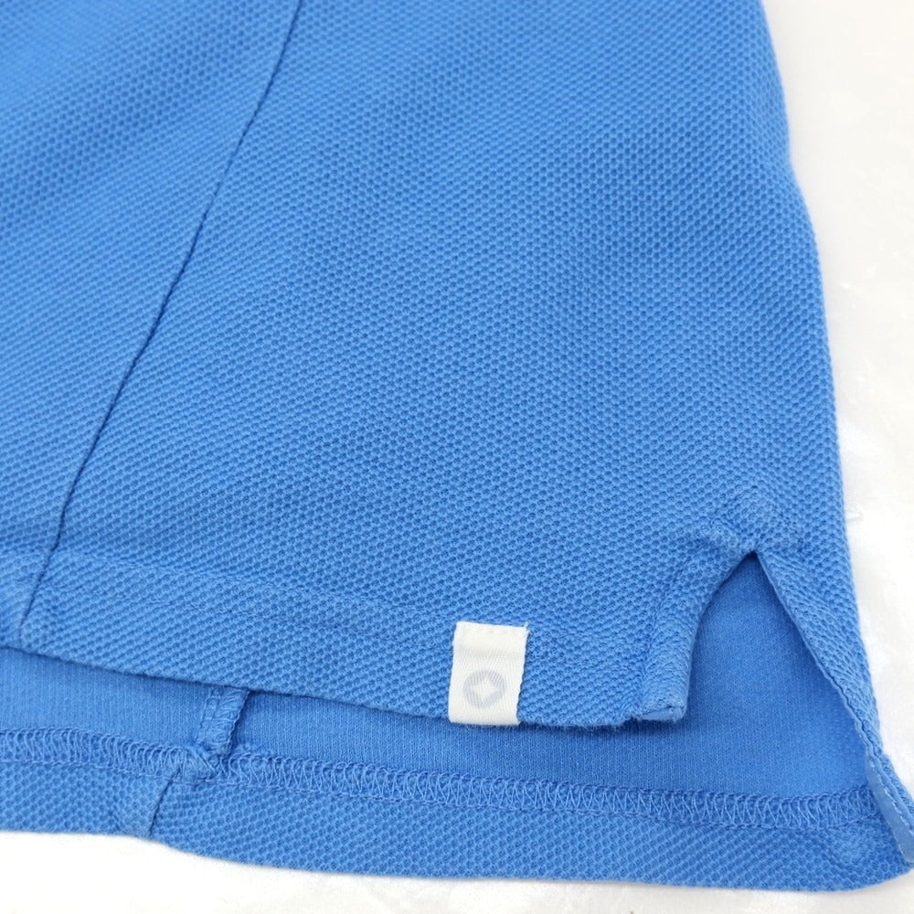 【中古】デレク ローズ Derek Rose コットン 半袖ポロシャツ ブルー【 L 】【 状態ランクC 】【 メンズ 】