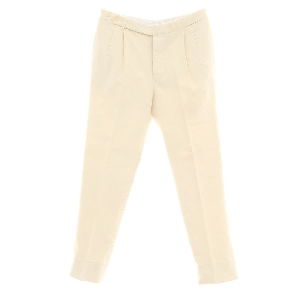 【中古】タイユアタイ TIE YOUR TIE コットン 中太畝 コーデュロイパンツ アイボリー【 50 】【 状態ランクB 】【 メンズ 】