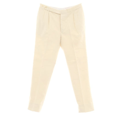 【中古】タイユアタイ TIE YOUR TIE コットン 中太畝 コーデュロイパンツ アイボリー【 50 】【 状態ランクB 】【 メンズ 】