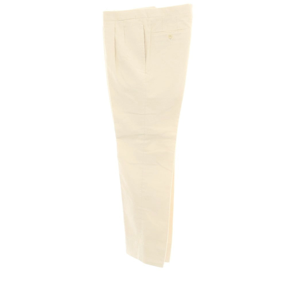 【中古】タイユアタイ TIE YOUR TIE コットン 中太畝 コーデュロイパンツ アイボリー【 50 】【 状態ランクB 】【 メンズ 】