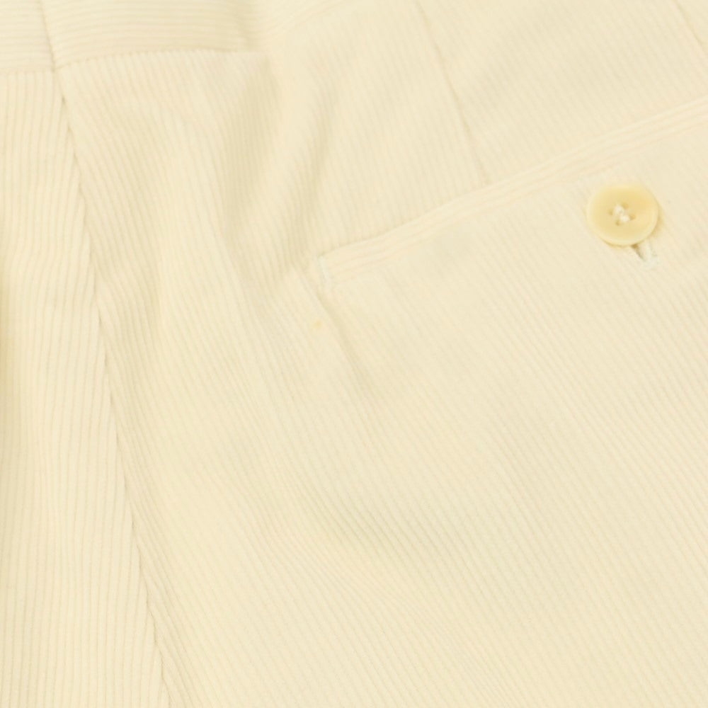 【中古】タイユアタイ TIE YOUR TIE コットン 中太畝 コーデュロイパンツ アイボリー【 50 】【 状態ランクB 】【 メンズ 】