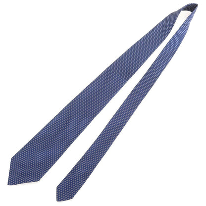 【中古】シャルベ CHARVET シルク 小紋柄ネクタイ ネイビーxブルー×イエローベージュ【 状態ランクA 】【 メンズ 】