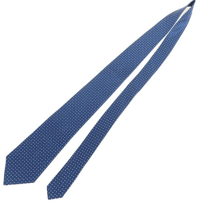 【中古】シャルベ CHARVET シルク ドット柄ネクタイ ネイビーxホワイト【 状態ランクB 】【 メンズ 】