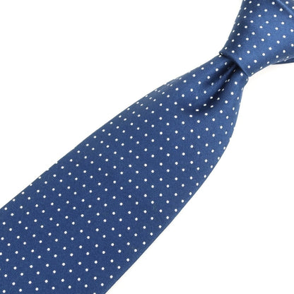【中古】シャルベ CHARVET シルク ドット柄ネクタイ ネイビーxホワイト【 状態ランクB 】【 メンズ 】