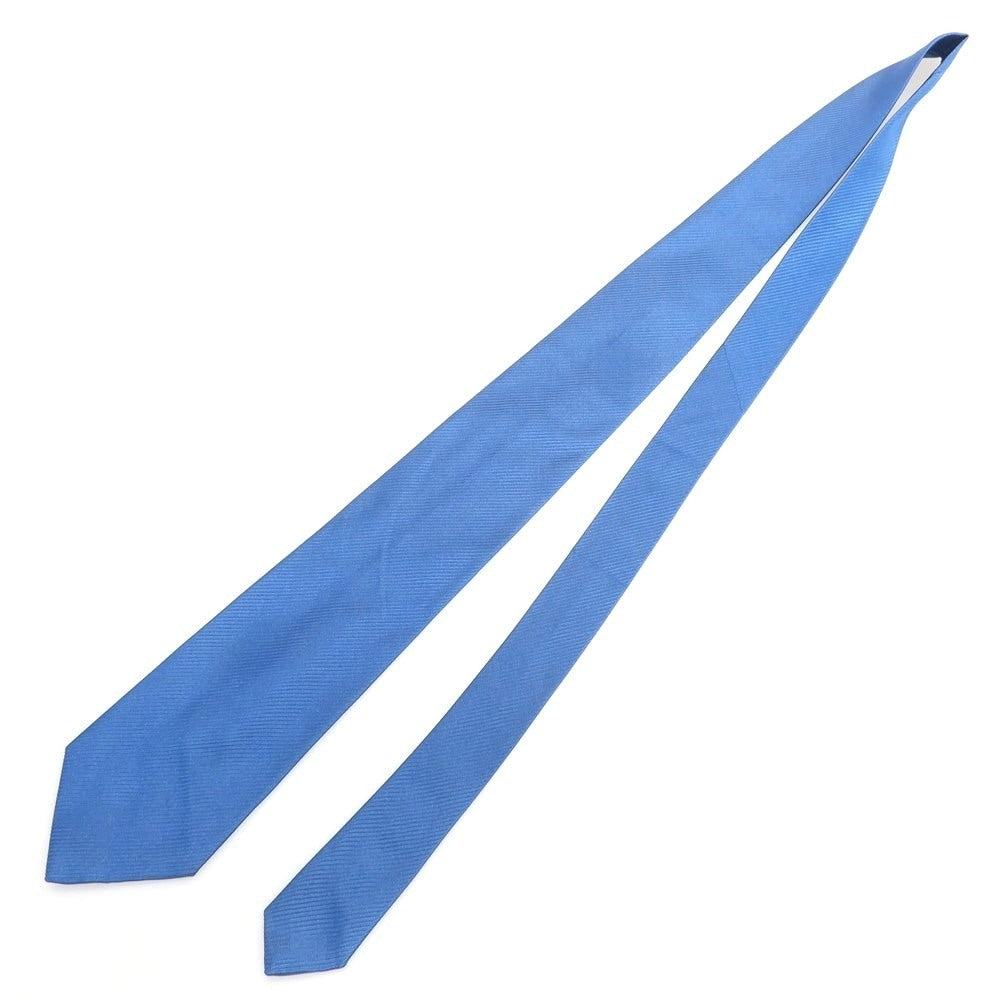 【中古】シャルベ CHARVET シルク 無地ネクタイ ブルー【 状態ランクA 】【 メンズ 】