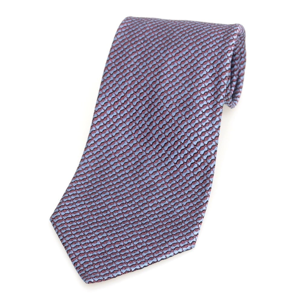 【中古】シャルベ CHARVET シルク ネクタイ ライトブルーxピンク【 状態ランクA 】【 メンズ 】