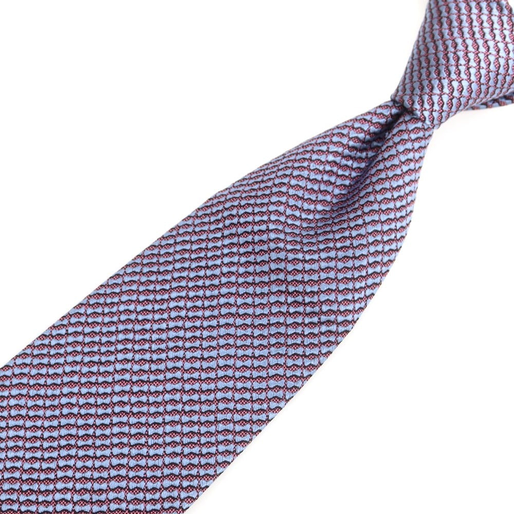 【中古】シャルベ CHARVET シルク ネクタイ ライトブルーxピンク【 状態ランクA 】【 メンズ 】