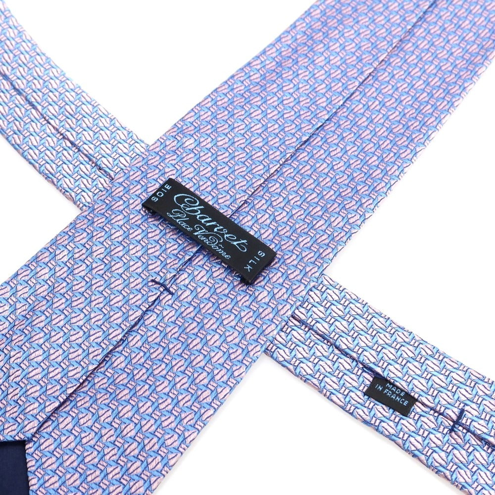 【中古】シャルベ CHARVET シルク ネクタイ ライトブルーxピンク【 状態ランクA 】【 メンズ 】