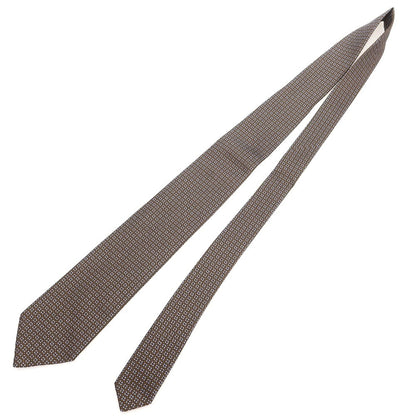 【中古】シャルベ CHARVET シルク ネクタイ ブラウンxライトブルー【 状態ランクA 】【 メンズ 】