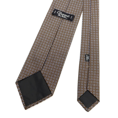 【中古】シャルベ CHARVET シルク ネクタイ ブラウンxライトブルー【 状態ランクA 】【 メンズ 】