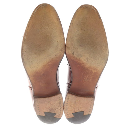 【中古】エドワードグリーン EDWARD GREEN LICHFIELD セミブローグ ドレスシューズ ブラウン【 7 1/2E 】【 状態ランクC 】【 メンズ 】