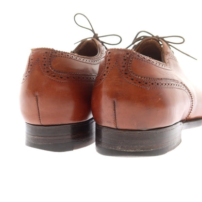 【中古】エドワードグリーン EDWARD GREEN LICHFIELD セミブローグ ドレスシューズ ブラウン【 7 1/2E 】【 状態ランクC 】【 メンズ 】