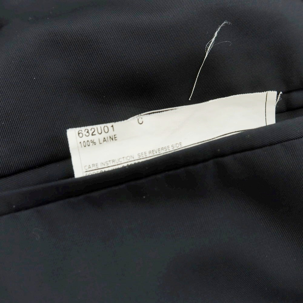 中古】グッチ GUCCI ウール ストライプ 2つボタンスーツ ブラックx