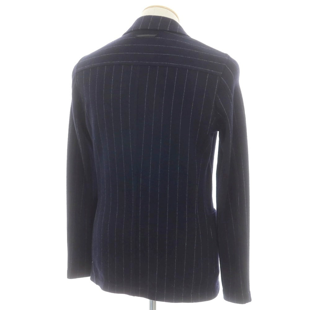 【中古】ティージャケット T-JACKET ウールコットンジャージー カジュアルジャケット ネイビーxホワイト【 XS 】【 状態ランクB 】【 メンズ 】