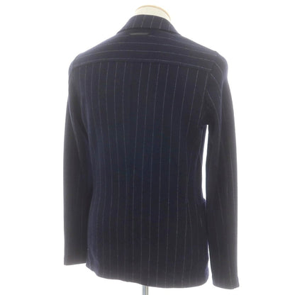 【中古】ティージャケット T-JACKET ウールコットンジャージー カジュアルジャケット ネイビーxホワイト【 XS 】【 状態ランクB 】【 メンズ 】