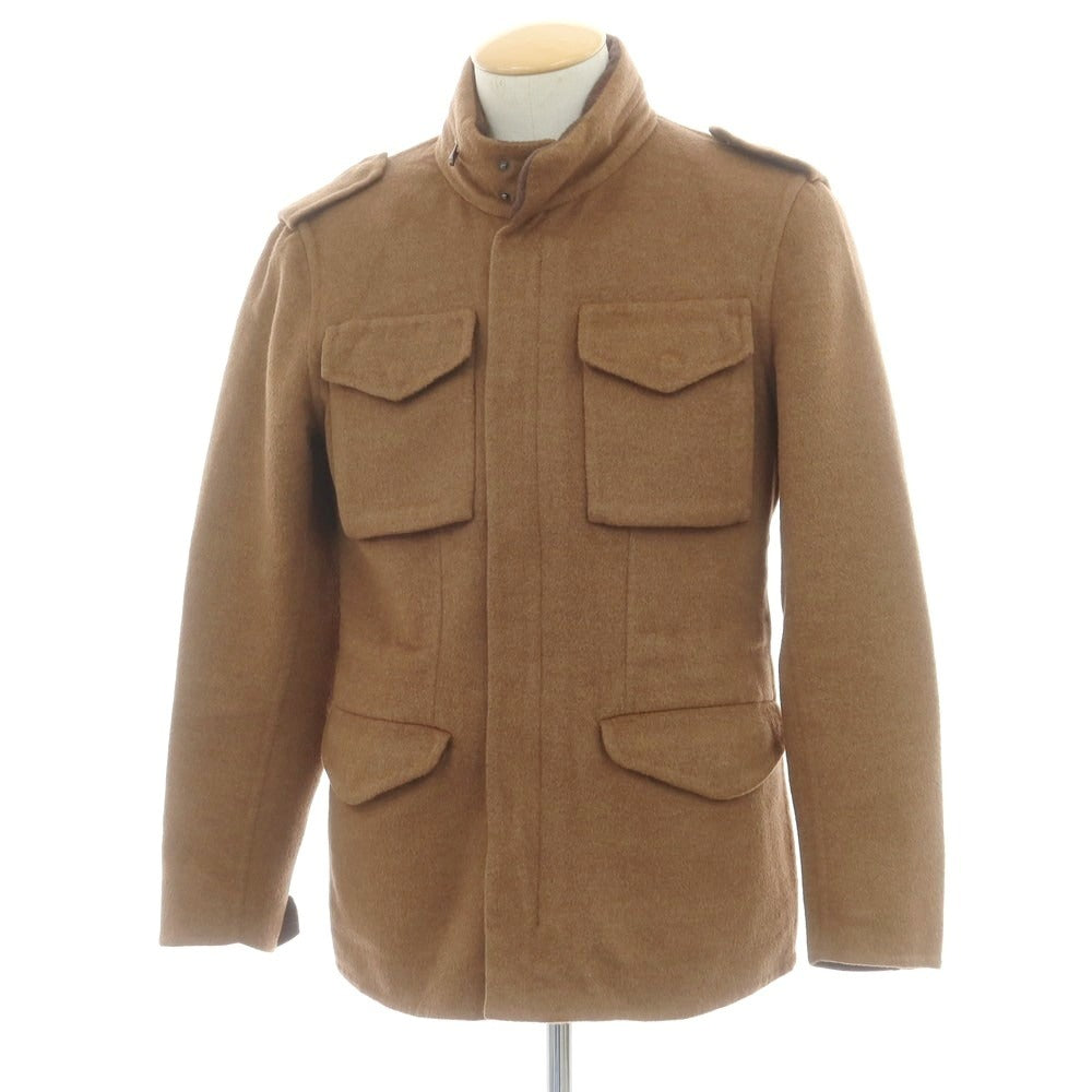 【中古】サルトリオ Sartorio アンゴラウール ミリタリージャケット ブラウン【サイズ44】【 状態ランクC 】【 メンズ 】 [DPD]