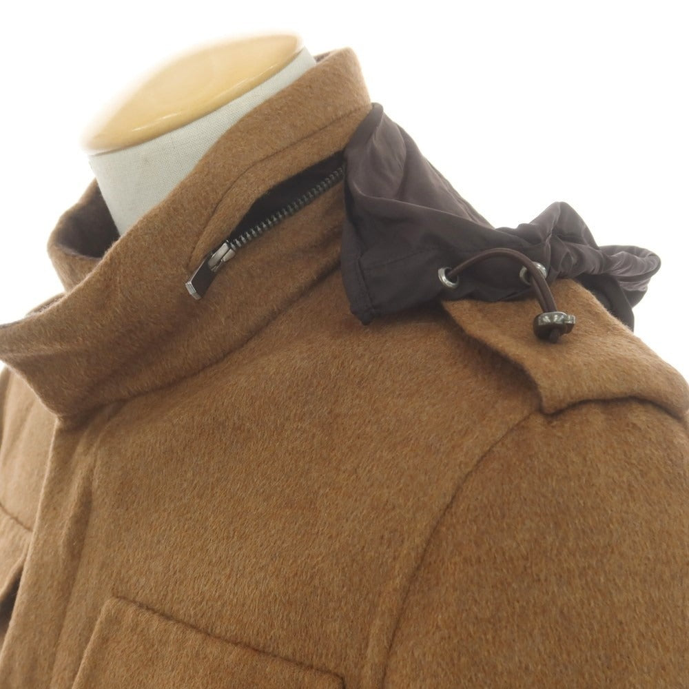 【中古】サルトリオ Sartorio アンゴラウール ミリタリージャケット ブラウン【サイズ44】【 状態ランクC 】【 メンズ 】 [DPD]