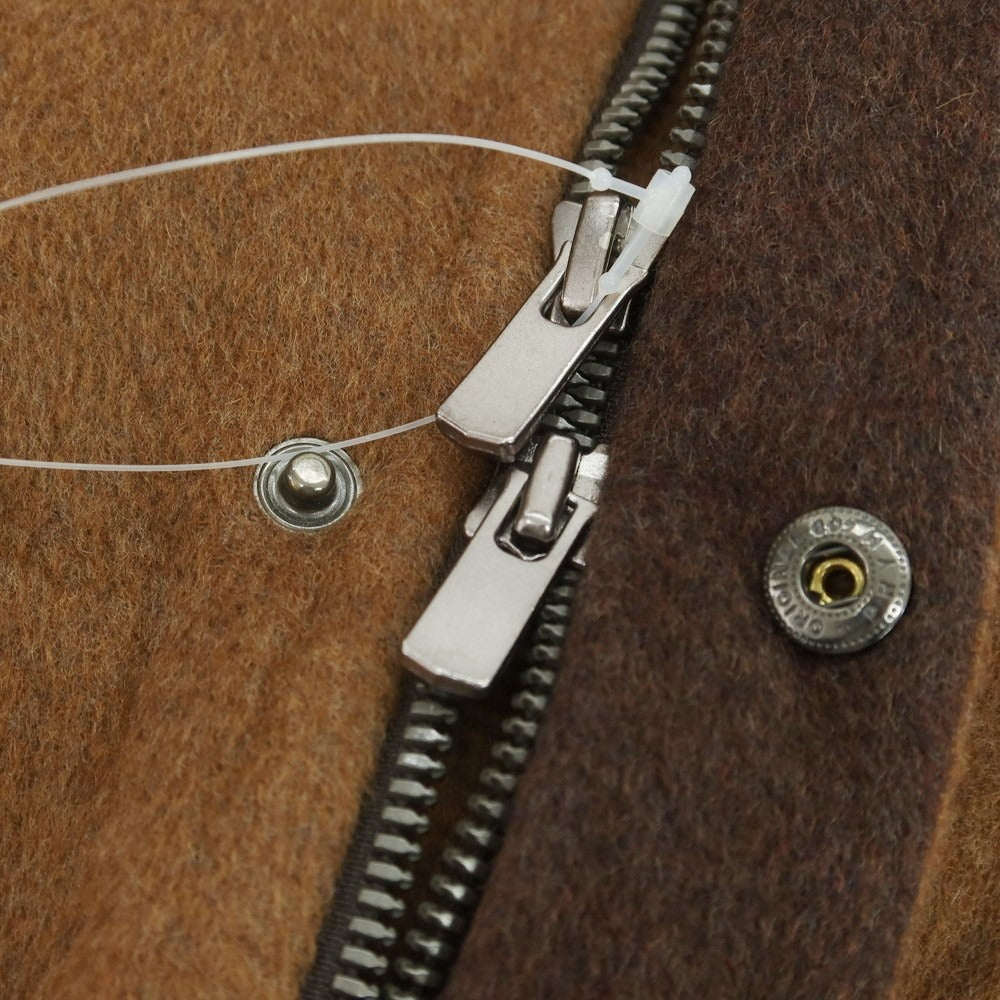 【中古】サルトリオ Sartorio アンゴラウール ミリタリージャケット ブラウン【 44 】【 状態ランクB 】【 メンズ 】