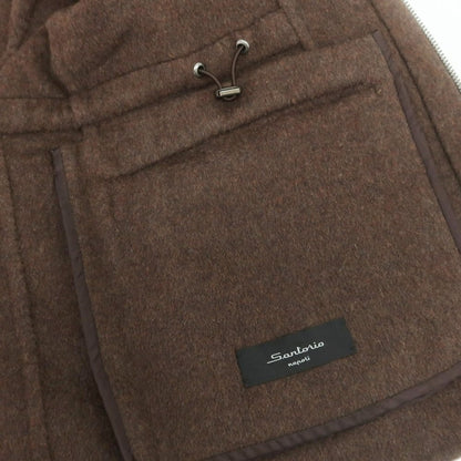 【中古】サルトリオ Sartorio アンゴラウール ミリタリージャケット ブラウン【サイズ44】【 状態ランクC 】【 メンズ 】 [CPD]