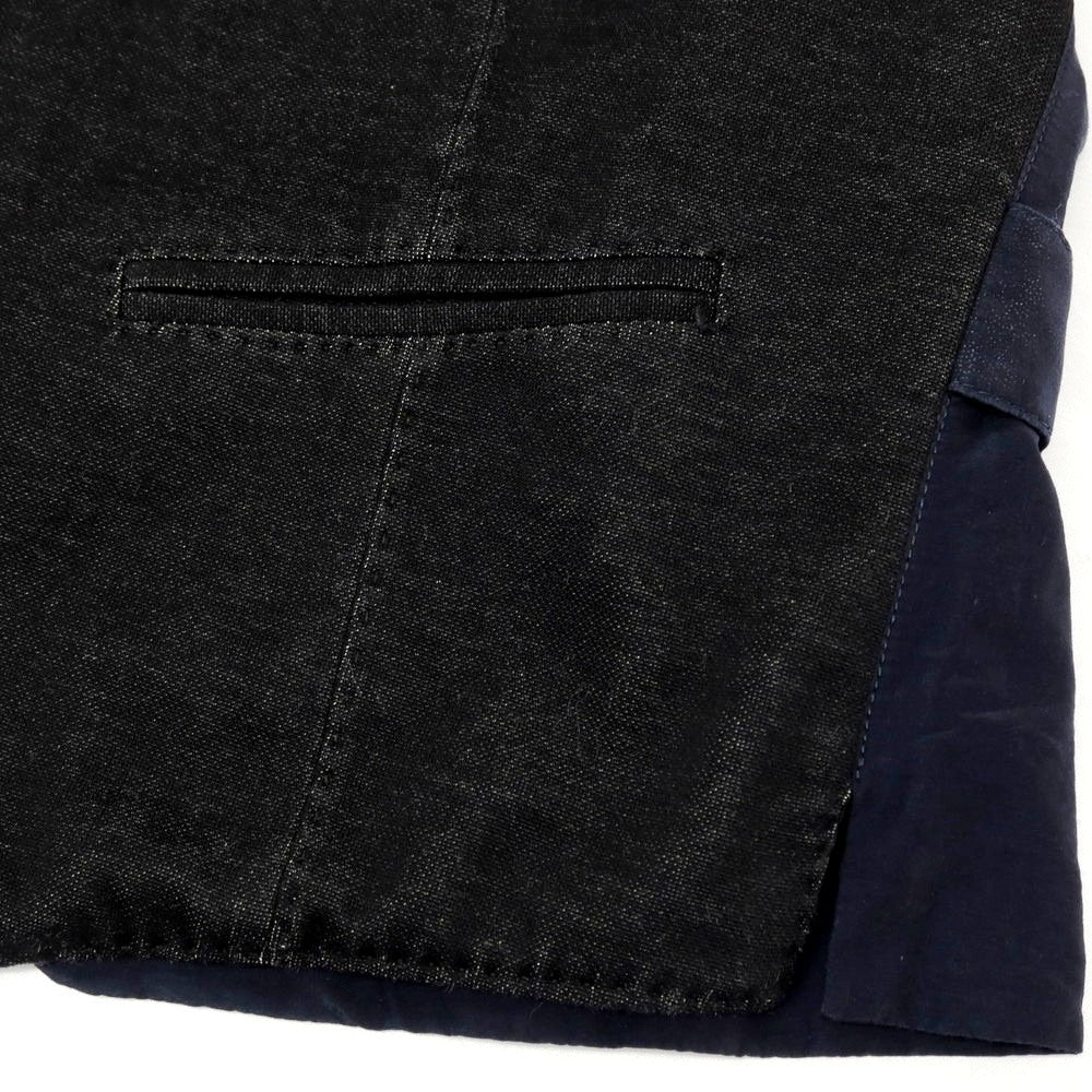 【SALE30%OFF/返品不可】【中古】ボリオリ BOGLIOLI K.JACKET コットン カジュアル系ジレ ベスト ブラックxネイビー【 サイズ46 】【 状態ランクB 】【 メンズ 】