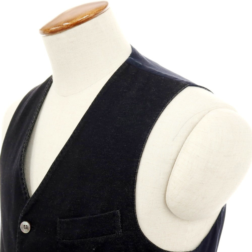 【SALE30%OFF/返品不可】【中古】ボリオリ BOGLIOLI K.JACKET コットン カジュアル系ジレ ベスト ブラックxネイビー【 サイズ46 】【 状態ランクB 】【 メンズ 】