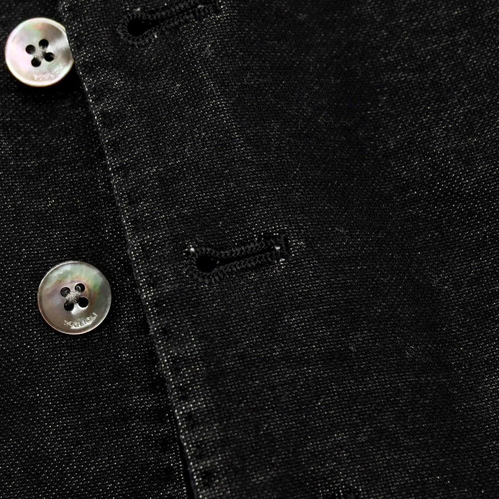 【SALE30%OFF/返品不可】【中古】ボリオリ BOGLIOLI K.JACKET コットン カジュアル系ジレ ベスト ブラックxネイビー【 サイズ46 】【 状態ランクB 】【 メンズ 】
