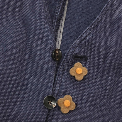 【中古】ラルディーニ LARDINI コットンレーヨン カジュアル系ジレ ベスト ネイビー【サイズ44 REG】【 状態ランクB 】【 メンズ 】