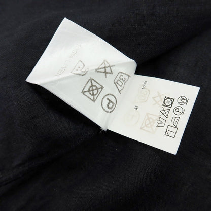 【中古】マリオ ムスカリエッロ Mario Muscariello リネン 半袖シャツ ブラック【サイズXS】【 状態ランクC 】【 メンズ 】