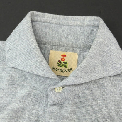 【中古】ギローバー GUY ROVER コットン ホリゾンタルカラー カジュアルシャツ ライトグレー【 XS 】【 状態ランクC 】【 メンズ 】