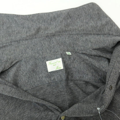 【中古】フィナモレ Finamore コットン ホリゾンタルカラー カジュアルシャツ グレー【 XXS 】【 状態ランクC 】【 メンズ 】